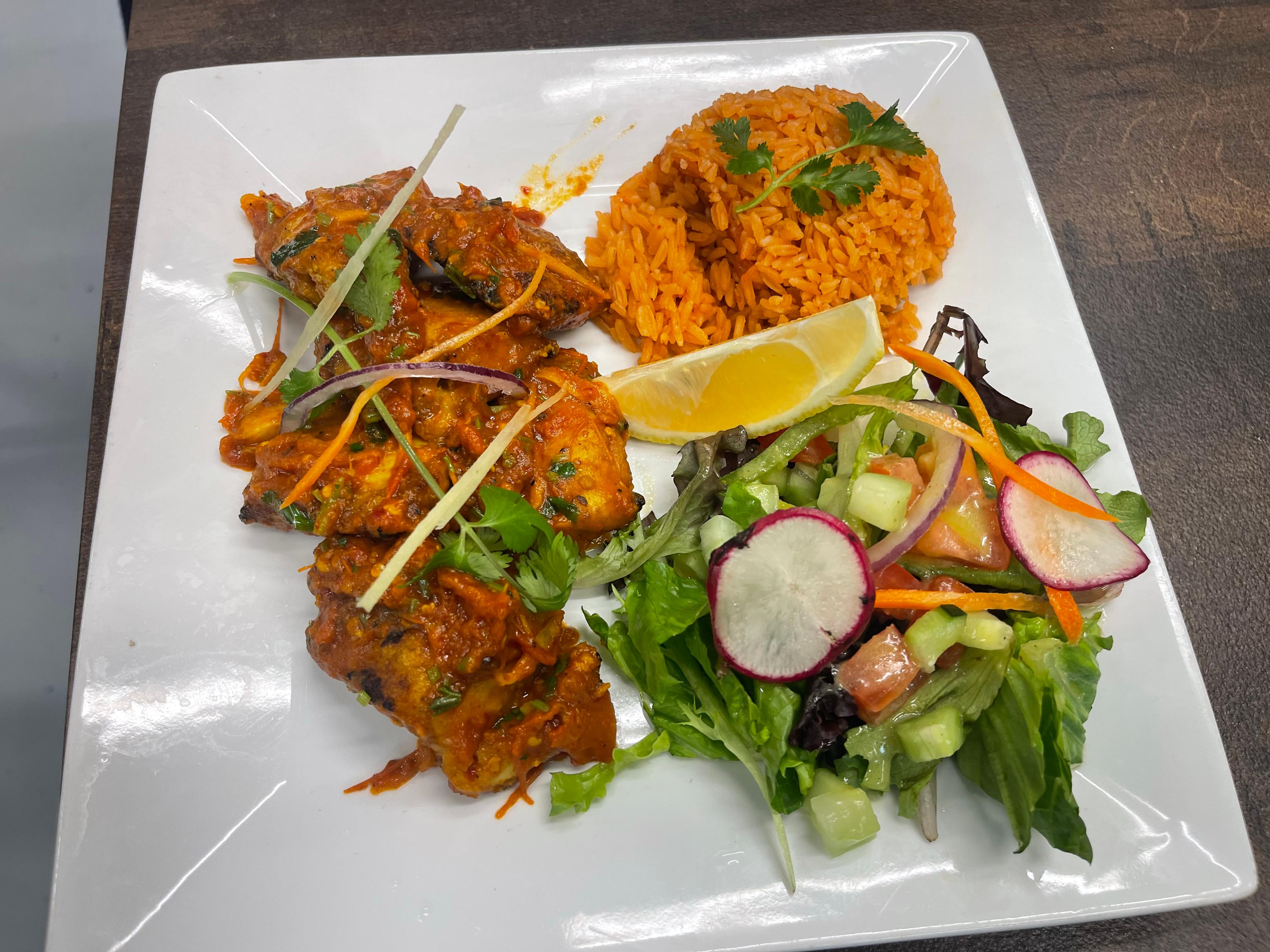 Fish choila tossed with Nepali spices